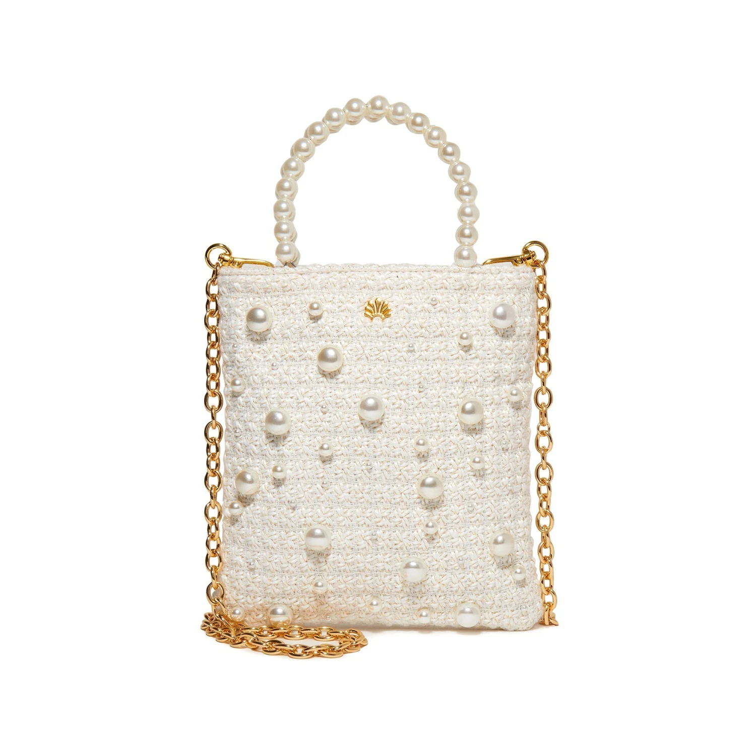 IVORY PALOMA PEARL TWEED CROSSBODY 3 IVORY PALOMA PEARL TWEED CROSSBODY - Image 3