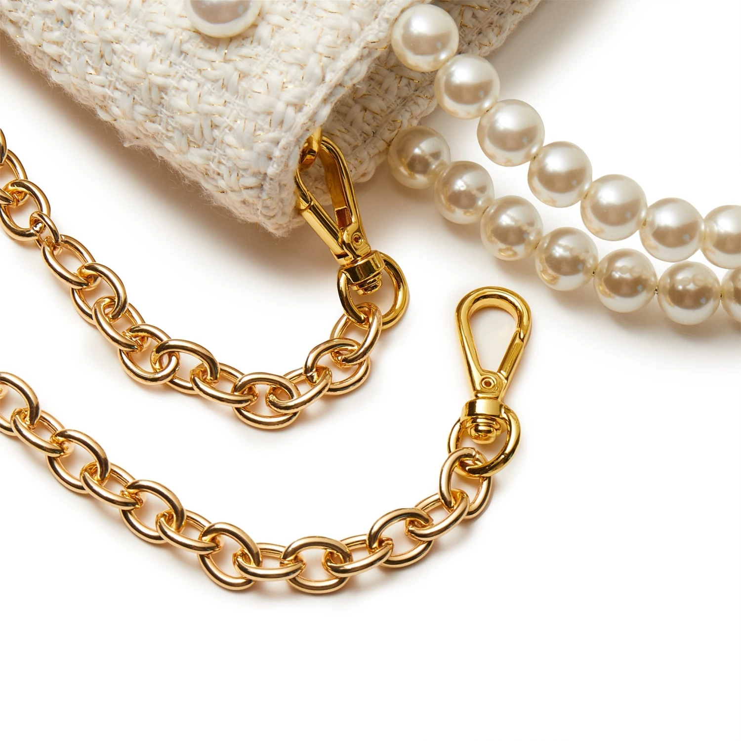 IVORY PALOMA PEARL TWEED CROSSBODY 10 IVORY PALOMA PEARL TWEED CROSSBODY - Image 10