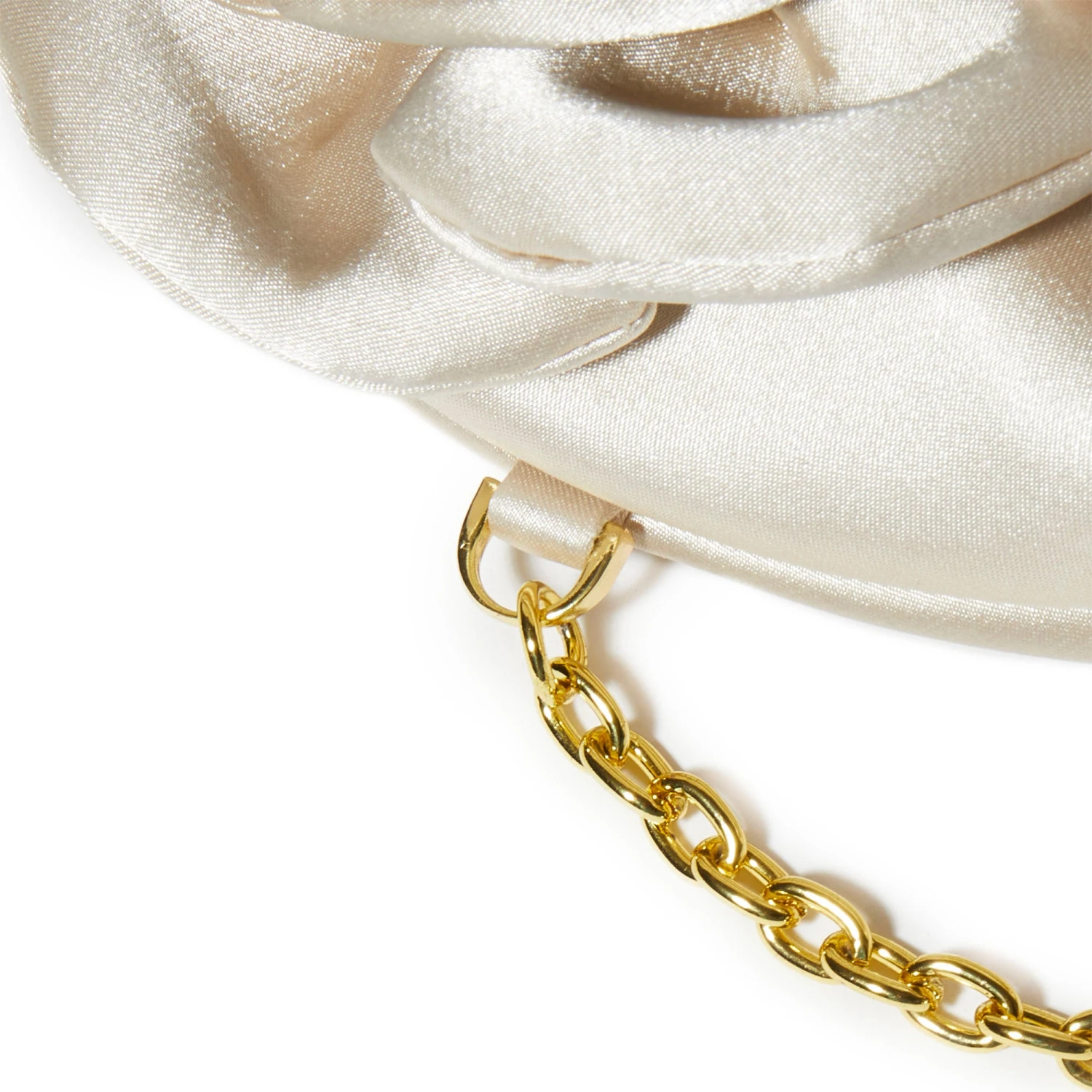 IVORY ROSIE SATIN CLUTCH 8 IVORY ROSIE SATIN CLUTCH - Image 8