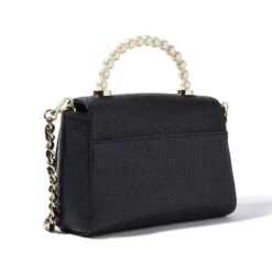 JET PEARL TABITHA TOP HANDLE CROSSBODY -Lele Sadoughi Shop lele sadoughi bags one size jet pearl jet pearl tabitha top handle crossbody 31967561089186