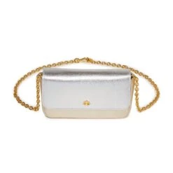 MIXED METALLIC BELEN COLORBLOCK BELT BAG