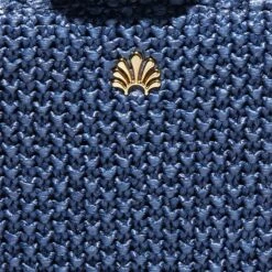 NAVY MAYA MINI TOTE -Lele Sadoughi Shop lele sadoughi bags one size navy maya mini tote 36724031094946