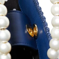 NAVY MAYA MINI TOTE -Lele Sadoughi Shop lele sadoughi bags one size navy maya mini tote 36724031717538