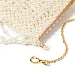 PEARL DRIPPY BEADED PEARL CROSSBODY -Lele Sadoughi Shop lele sadoughi bags one size pearl drippy beaded pearl crossbody 36061243605154