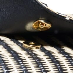 PEBBLED SAND RAFFIA TABITHA TOP HANDLE CROSSBODY -Lele Sadoughi Shop lele sadoughi bags one size pebbled sand raffia tabitha top handle crossbody 36724027031714