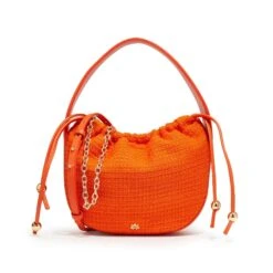 PERSIMMON CARLOTTA DRAWSTRING MINI SATCHEL