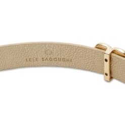 GOLD PEARL STATION BELT -Lele Sadoughi Shop lele sadoughi belts one size gold pearl station belt 35418967081122