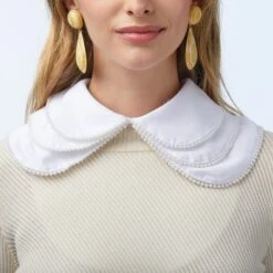 WHITE LORETTA LAYERED PEARL COLLAR -Lele Sadoughi Shop lele sadoughi collars one size white loretta layered pearl collar 36473825656994