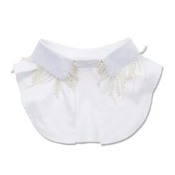 WHITE PEARL DRIP COLLAR -Lele Sadoughi Shop lele sadoughi collars one size white pearl drip collar 35699398836386