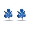COBALT SMALL PAPER LILY EARRINGS