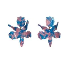 COTTON CANDY SMALL PAPER LILY EARRINGS