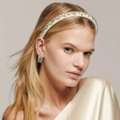 APRIL DIAMOND MIXED CRYSTAL DOUBLE ROW HOOP EARRINGS -Lele Sadoughi Shop lele sadoughi earrings one size crystal crystal mixed crystal double row hoop earrings 34609255252130