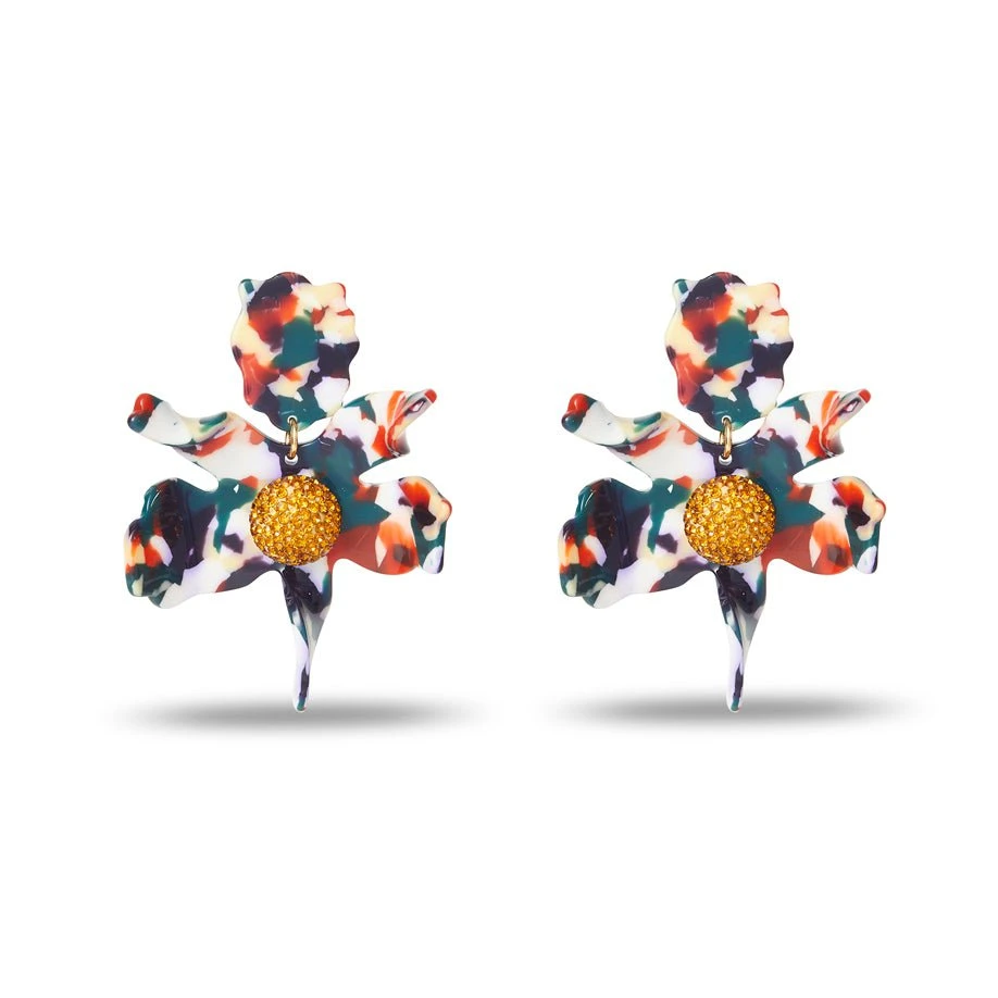 HARVEST MULTI CRYSTAL LILY EARRINGS 1 HARVEST MULTI CRYSTAL LILY EARRINGS