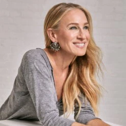 LELE X SJP HEMATITE STARBURST EARRINGS -Lele Sadoughi Shop lele sadoughi earrings one size lele x sjp hematite starburst earrings 36109950419106