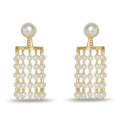 PEARL CHANDELIER EARRINGS