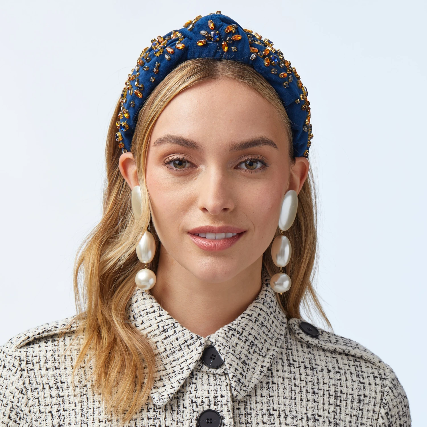 PEARL LINEAR BUBBLE EARRINGS 4 PEARL LINEAR BUBBLE EARRINGS - Image 4