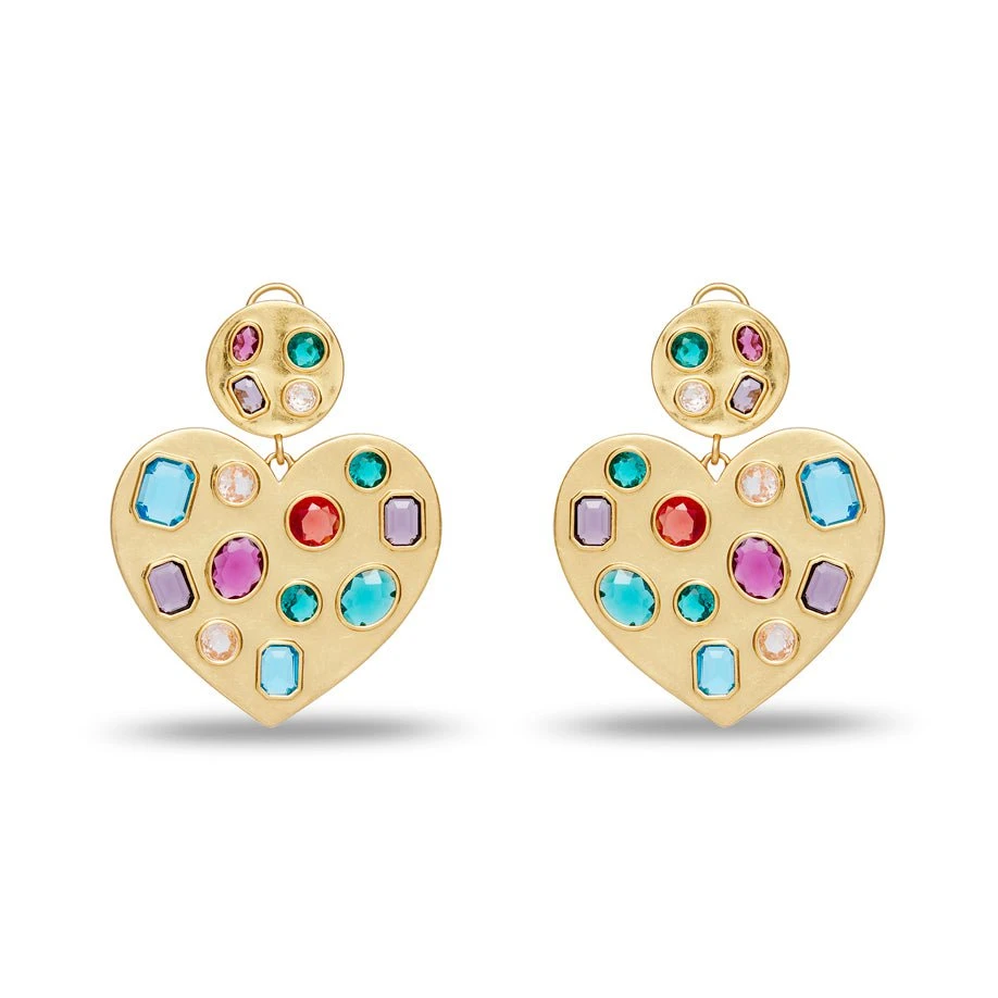 RAINBOW POP HEART CRYSTAL EARRINGS 1 RAINBOW POP HEART CRYSTAL EARRINGS