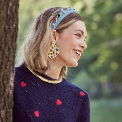 RAINBOW POP HEART CRYSTAL EARRINGS 7 RAINBOW POP HEART CRYSTAL EARRINGS -Lele Sadoughi Shop lele sadoughi earrings one size rainbow pop heart crystal earrings 36062319870114