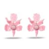 ROSE CRYSTAL LILY EARRINGS