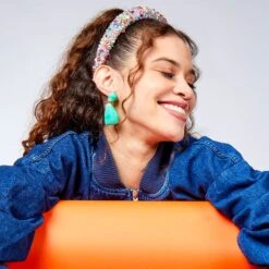 SAGE WILMA DROP EARRINGS -Lele Sadoughi Shop lele sadoughi earrings one size sage wilma drop earrings 36617158721698