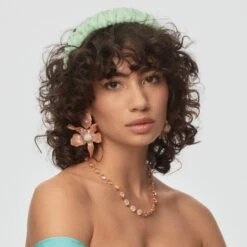 SHELL PINK CRYSTAL LILY EARRINGS -Lele Sadoughi Shop lele sadoughi earrings one size shell pink crystal lily earrings 35256699420834