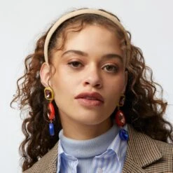 SUNBURST GEM LINEAR EARRINGS 5 SUNBURST GEM LINEAR EARRINGS -Lele Sadoughi Shop lele sadoughi earrings one size sunburst gem linear earrings 36062260330658