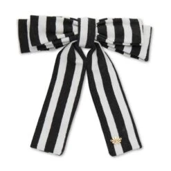 BLACK AND WHITE ANTOINETTEBOW BARRETTE