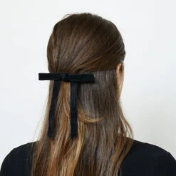 JET BARDOT BOW BARRETTE -Lele Sadoughi Shop lele sadoughi hair jet bardot bow barrette 36582166757538