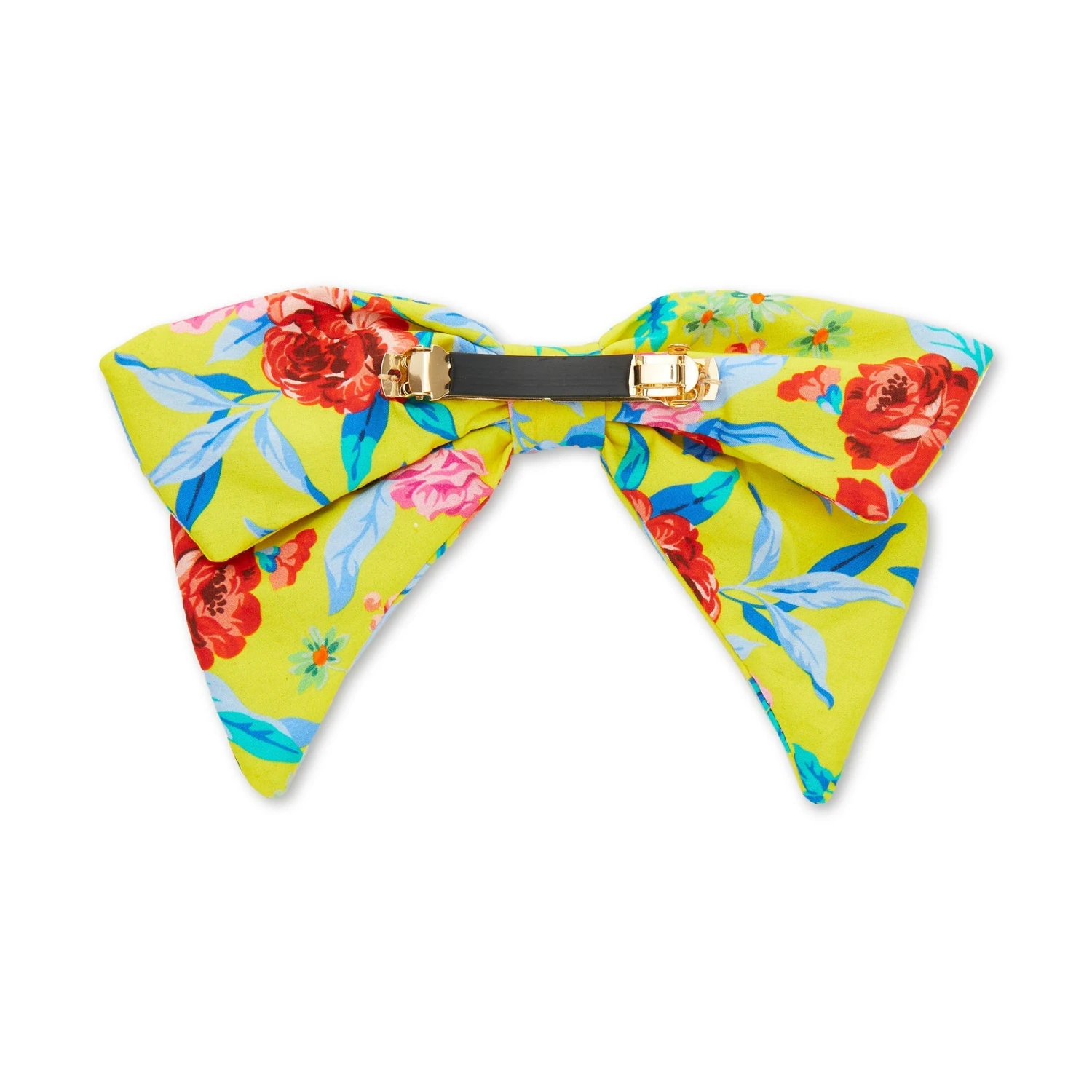 MATILDA BLOOM PRINTED BOW BARRETTE 2 MATILDA BLOOM PRINTED BOW BARRETTE - Image 2