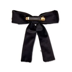 JET PEARL EMBELLISHED ANTOINETTE BOW BARRETTE -Lele Sadoughi Shop lele sadoughi hair one size jet pearl embellished antoinette bow barrette 36061336109218