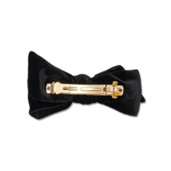 JET VELVET RIBBON BOW-TIE BARRETTE -Lele Sadoughi Shop lele sadoughi hair one size jet velvet ribbon bow tie barrette 35317994160290