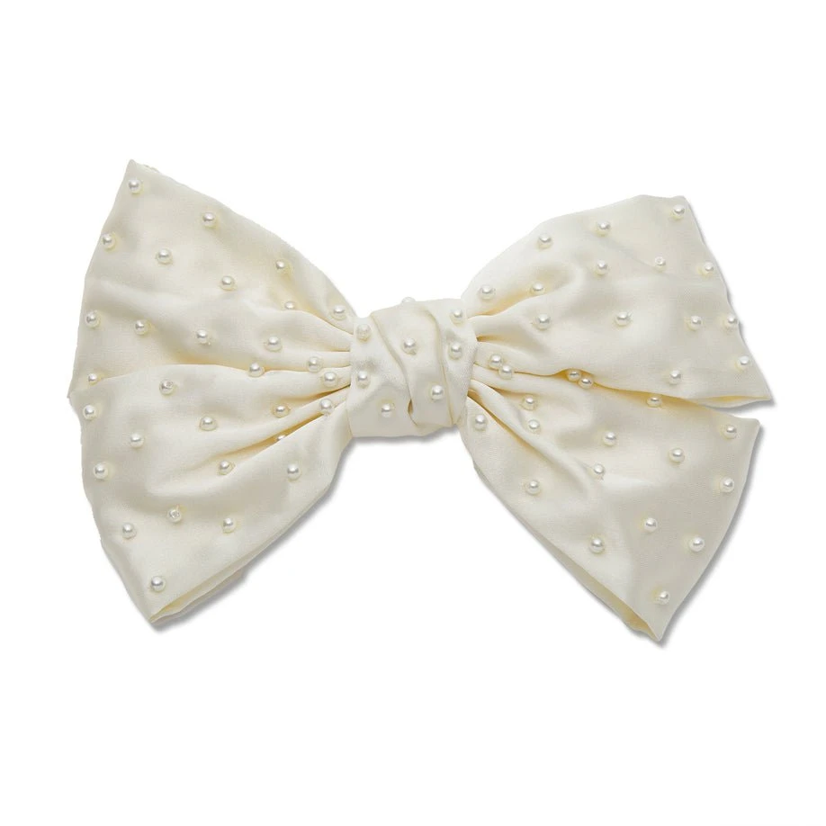 LELE X SJP IVORY PEARL BOW BARRETTE 1 LELE X SJP IVORY PEARL BOW BARRETTE