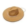 NATURAL PEARL STRAND STRAW HAT