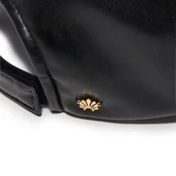 JET FAUX LEATHER BASEBALL CAP -Lele Sadoughi Shop lele sadoughi hats one size jet faux leather baseball cap 35699405357218