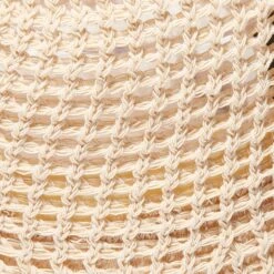 NATURAL OPEN WEAVE BUCKET HAT -Lele Sadoughi Shop lele sadoughi hats one size natural open weave bucket hat 35594890018978