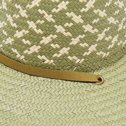 SAGE PLAID STRAW HAT -Lele Sadoughi Shop lele sadoughi hats one size sage plaid straw hat 37078626730146