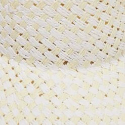 WHITE WASHED STRAW CHECKERED HAT -Lele Sadoughi Shop lele sadoughi hats one size white washed straw checkered hat 35206037569698