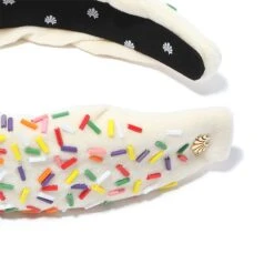 BUTTERCREAM BIRTHDAY CAKE KNOTTED HEADBAND 5 BUTTERCREAM BIRTHDAY CAKE KNOTTED HEADBAND -Lele Sadoughi Shop lele sadoughi headbands one size buttercream buttercream birthday cake knotted headband 32600939659426