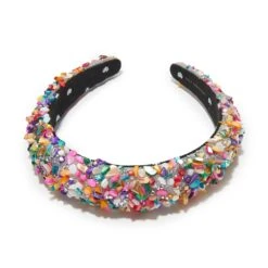 CRYSTAL CONFETTI ALL OVER CRYSTAL ALICE HEADBAND -Lele Sadoughi Shop lele sadoughi headbands one size crystal confetti all over crystal alice headband 36542080614562