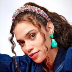 CRYSTAL CONFETTI ALL OVER CRYSTAL ALICE HEADBAND -Lele Sadoughi Shop lele sadoughi headbands one size crystal confetti all over crystal alice headband 36617164193954