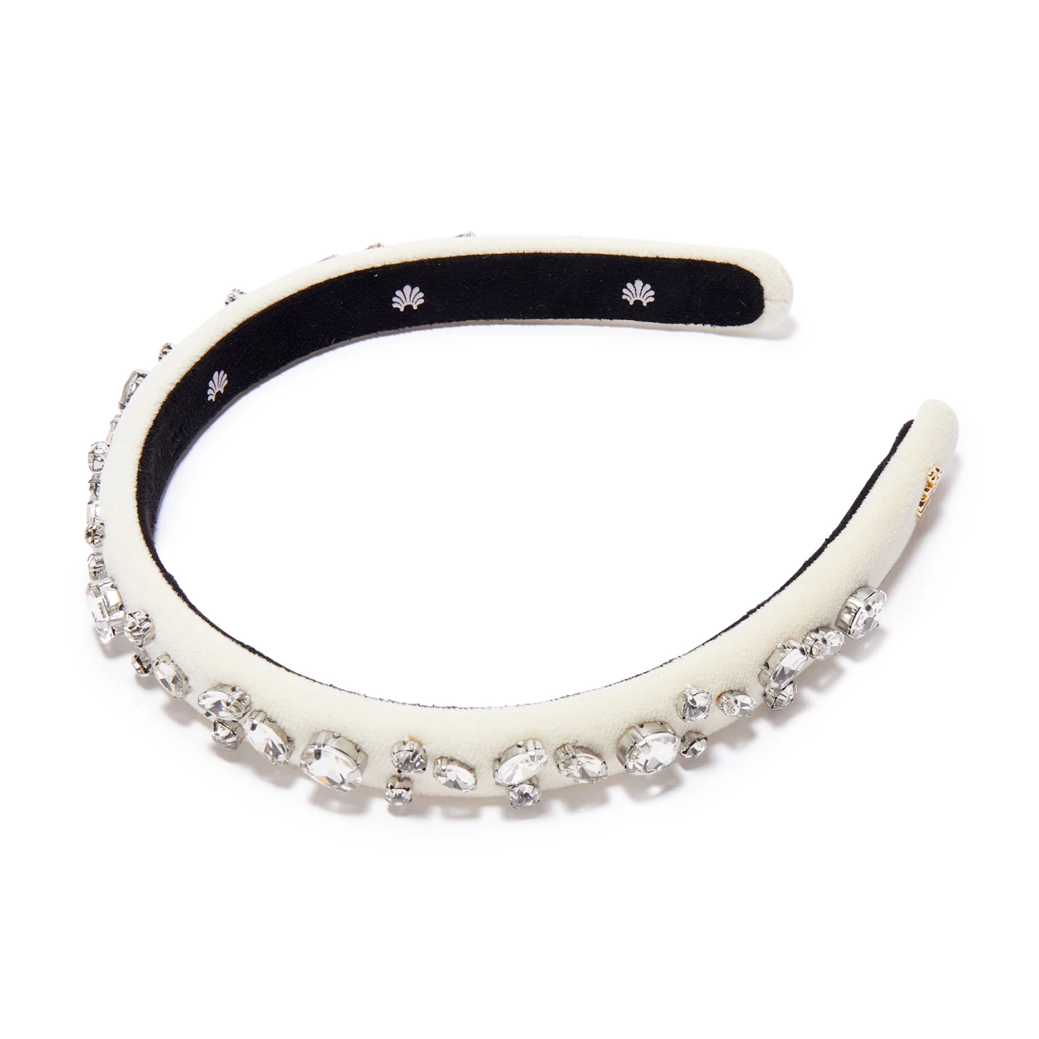 APRIL DIAMOND MIXED CRYSTAL VELVET GIGI HEADBAND 1 APRIL DIAMOND MIXED CRYSTAL VELVET GIGI HEADBAND