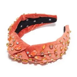FLAMINGO SWAROVSKI® MELANGE KNOTTED HEADBAND