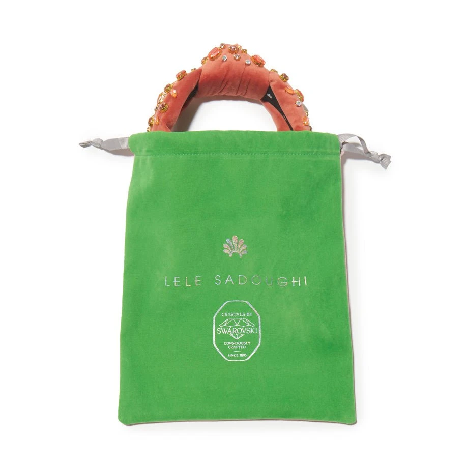 FLAMINGO SWAROVSKI® MELANGE KNOTTED HEADBAND 6 FLAMINGO SWAROVSKI® MELANGE KNOTTED HEADBAND - Image 6