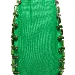 GRASS GREEN CRYSTAL TRIM KNOTTED HEADBAND -Lele Sadoughi Shop lele sadoughi headbands one size grass green crystal trim knotted headband 36531457786018