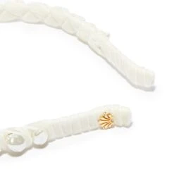 IVORY GRADUATED BAROQUE PEARL HEADBAND -Lele Sadoughi Shop lele sadoughi headbands one size ivory ivory graduated baroque pearl headband 34799920611490