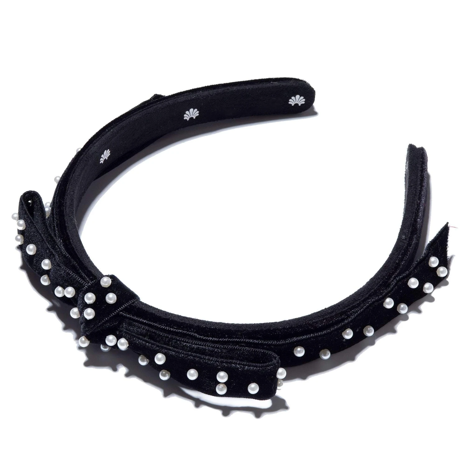 JET PEARL BARDOT RIBBON HEADBAND 1 JET PEARL BARDOT RIBBON HEADBAND