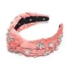 ROSE SWAROVSKI® SNOWFLAKE KNOTTED HEADBAND