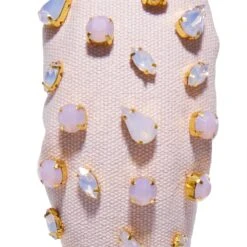 ROSEWATER MIXED CRYSTAL WOVEN KNOTTED HEADBAND 7 ROSEWATER MIXED CRYSTAL WOVEN KNOTTED HEADBAND -Lele Sadoughi Shop lele sadoughi headbands one size rosewater mixed crystal woven knotted headband 36542107418786