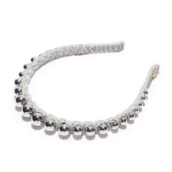 SILVER GRADUATED BEAD HEADBAND