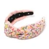 STRAWBERRY BIRTHDAY CAKE KNOTTED HEADBAND